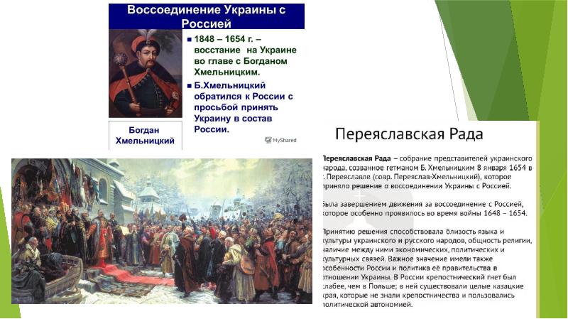 Присоединение украины к россии 7 класс презентация