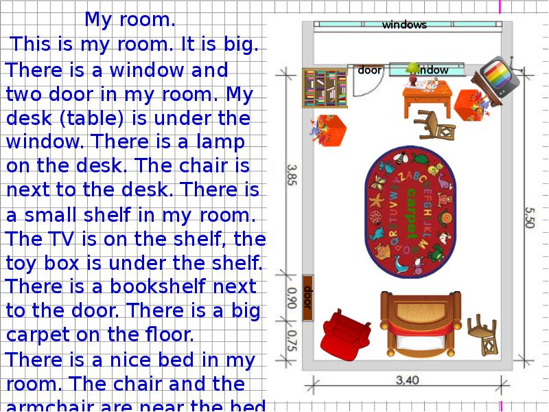 Картинки описание комнаты на английском