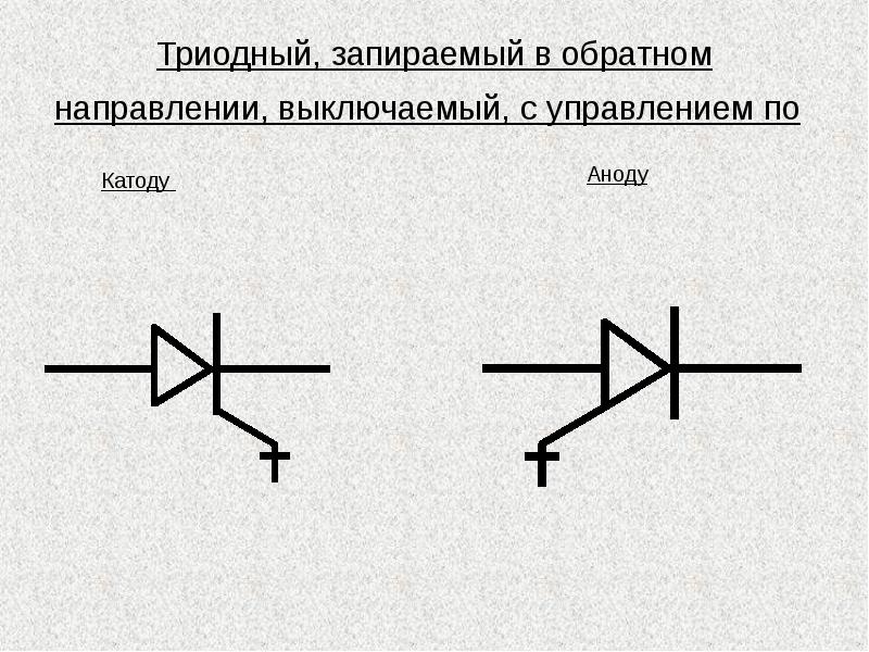 Условные обозначения и маркировка тиристоров