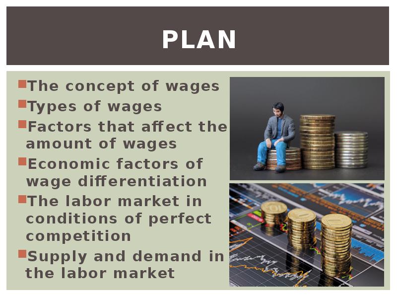 Plan The concept of wages Types of wages Factors that affect