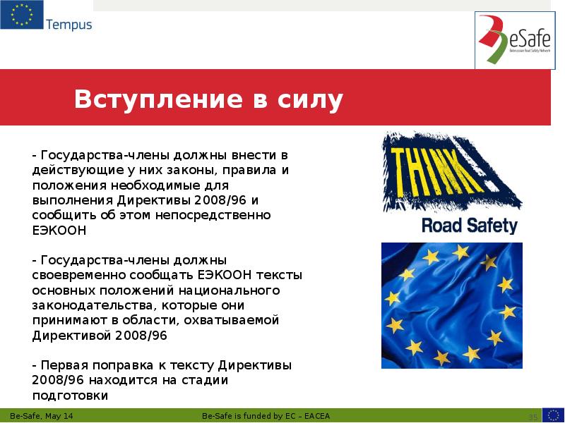 Вступление в силу