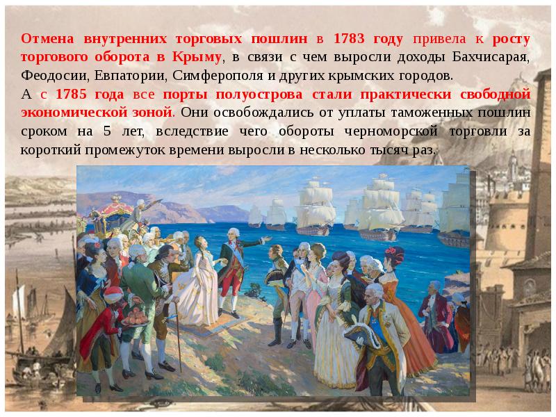 Присоединение крыма 1783 год презентация