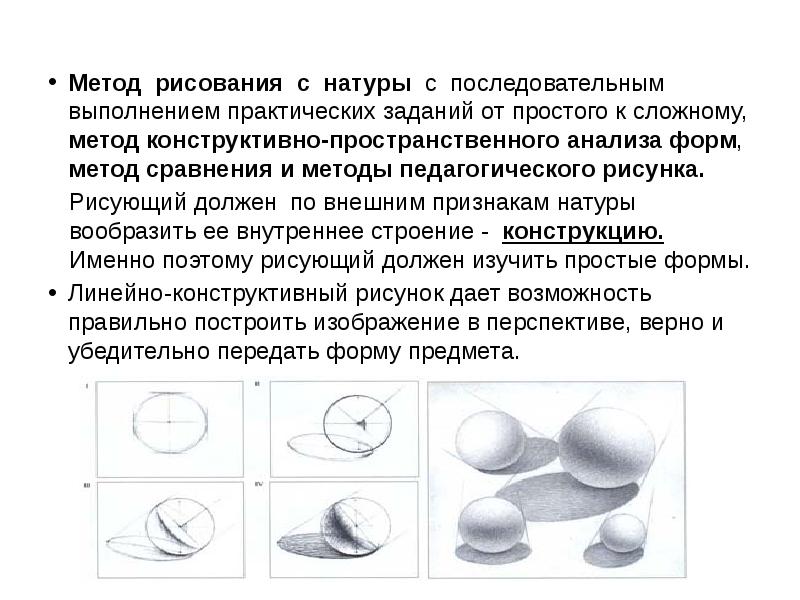 Задачи рисования. Анализ формы изо. Этап проведения занятия по рисованию с натуры. Методика обучения композиции на занятиях рисования с натуры.. Структура урока рисования с натуры.