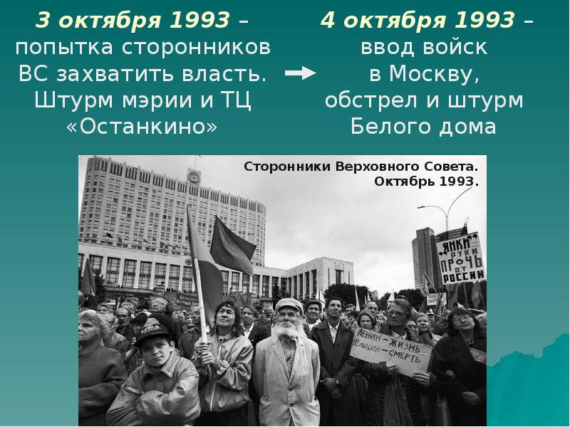 Россия в 1992 1999 презентация