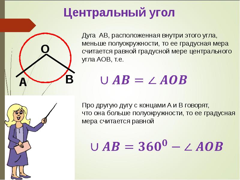 Презентация вписанные углы 8 класс презентация