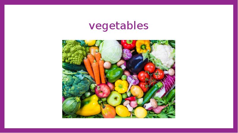vegetables vegetables