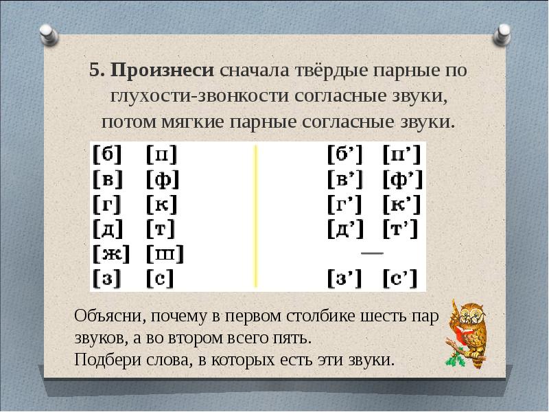 Парные согласные закрепление 1 класс презентация