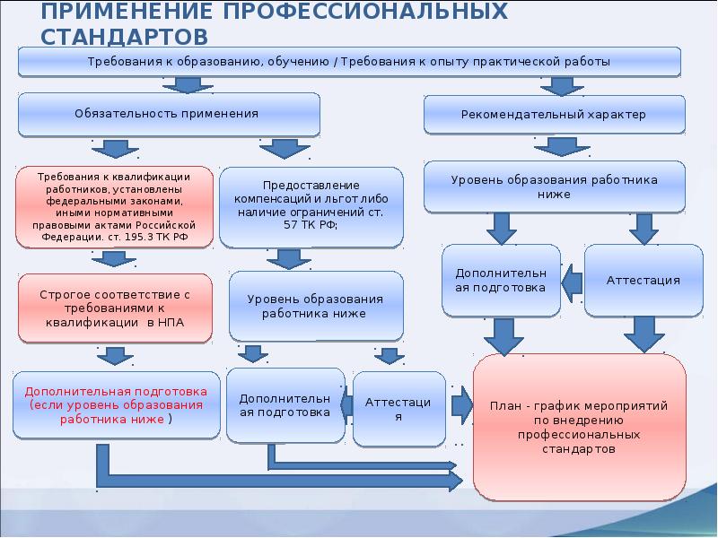 План по организации применения профессиональных стандартов образец