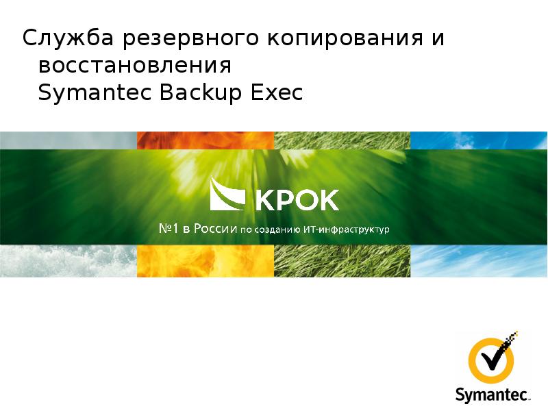 Служба резервного копирования и восстановления Symantec Backup Exec
