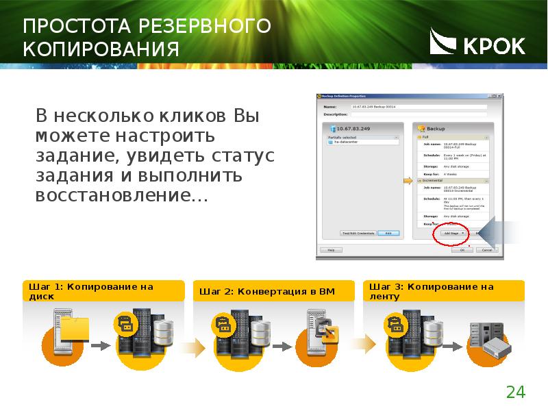 Простота резервного копирования