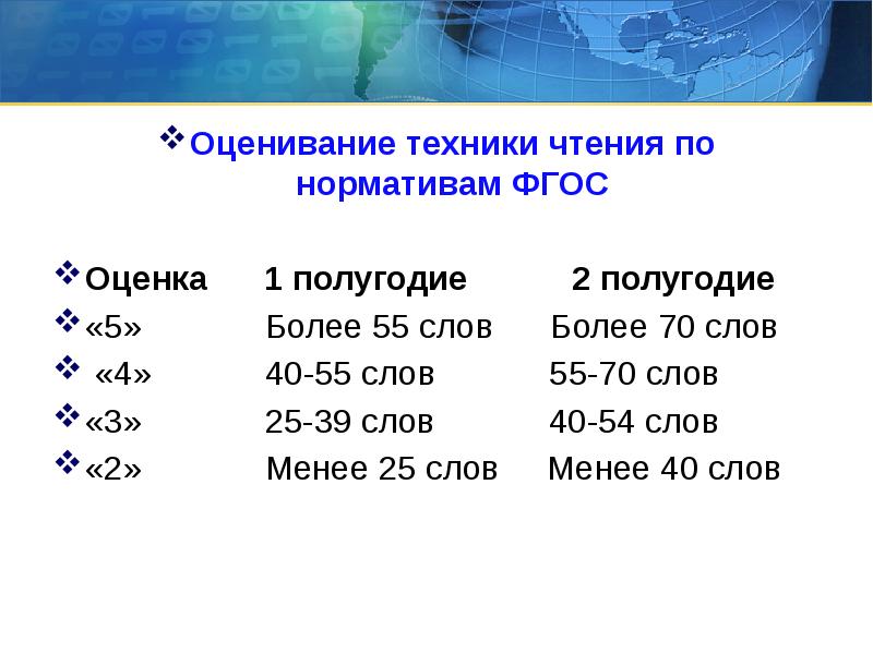 Оценивание по фгос