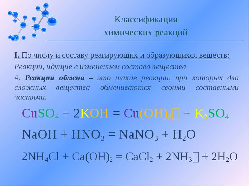 Классификация химических реакций замещения. Реакция обмена с изменением состава вещества. Реакции обмена классификация химических реакций. Классификация химических реакций с изменением состава вещества. Органические реакции с изменением состава вещества.