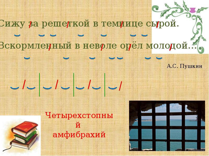 В темнице сырой. Четырехстопный амфибрахий. Четырех стопныц амыибрахий. Сижу за решеткой в темнице сырой стихотворный размер. Четырехстопный амфибрахий схема.