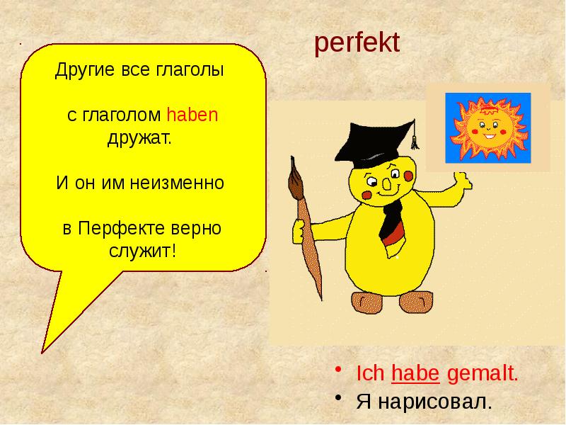 Perfekt deutsch презентация