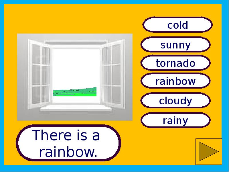 There is a rainbow