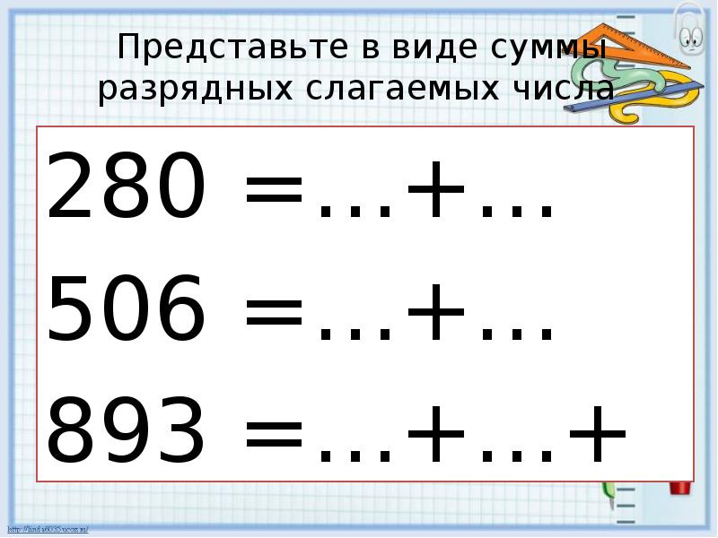 Вычитание числа из суммы 1 класс пнш презентация