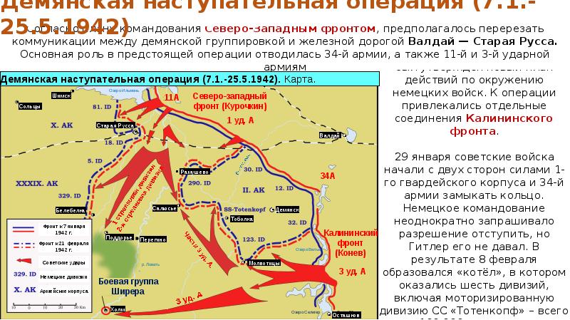 Калининская наступательная операция карта