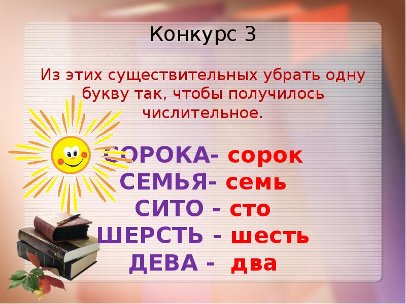 Викторина по русскому языку 7 класс презентация