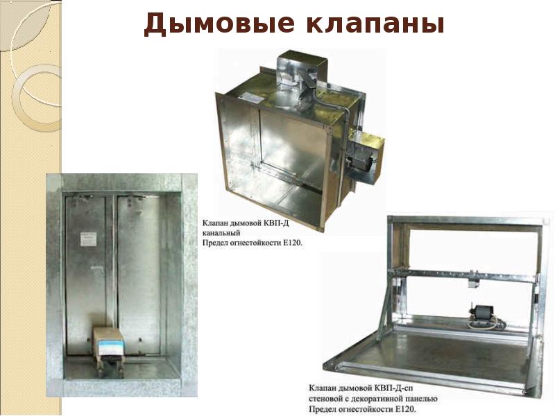 Дымовые клапаны Дымовые клапаны