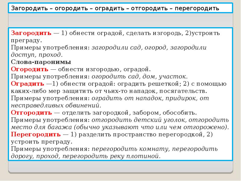 Презентация по русскому языку 5 класс паронимы