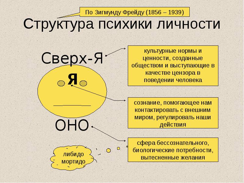 Структура психики личности Структура психики личности