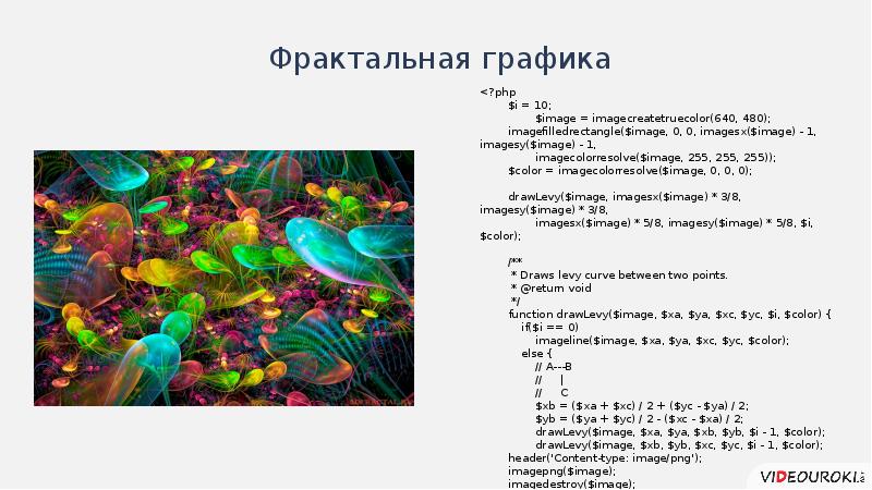 Форматы фрактального изображения