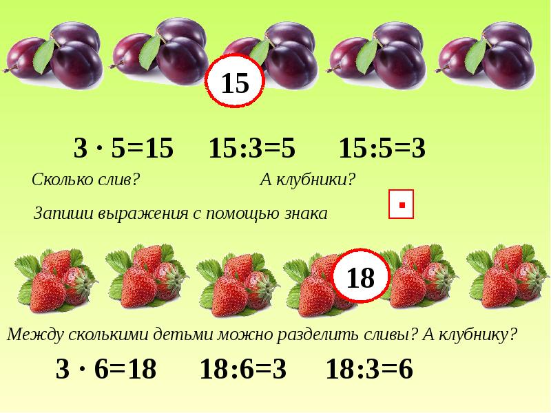 Умножение на 3 и деление на 3 презентация