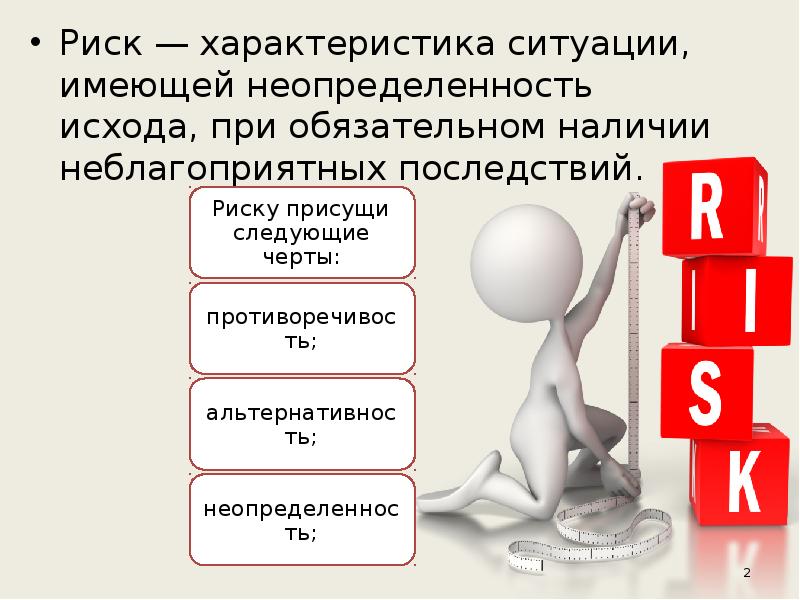 Наличие обязательный. Характеристики ситуации. Риск-параметры что это. Неопределённость исхода. Характеристика через ситуации.