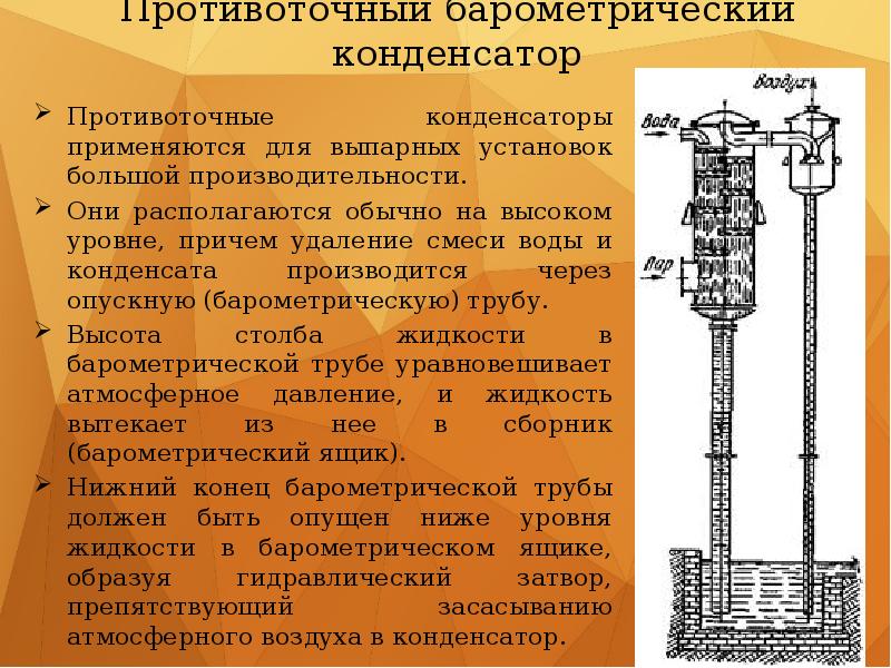 Барометрический конденсатор это