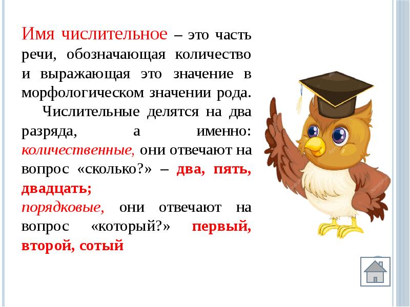Числительные которые отвечают на вопрос который