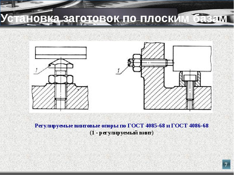 Установка заготовки. Установочные элементы приспособлений. Установочные опоры для станков. Плоские опоры для приспособления.