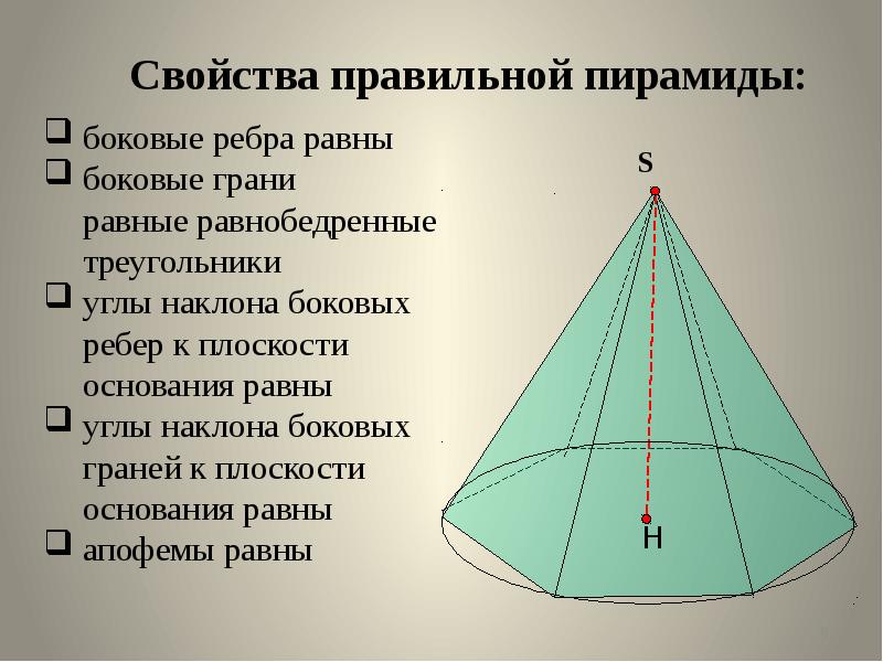 Презентация по геометрии 10 класс пирамида атанасян