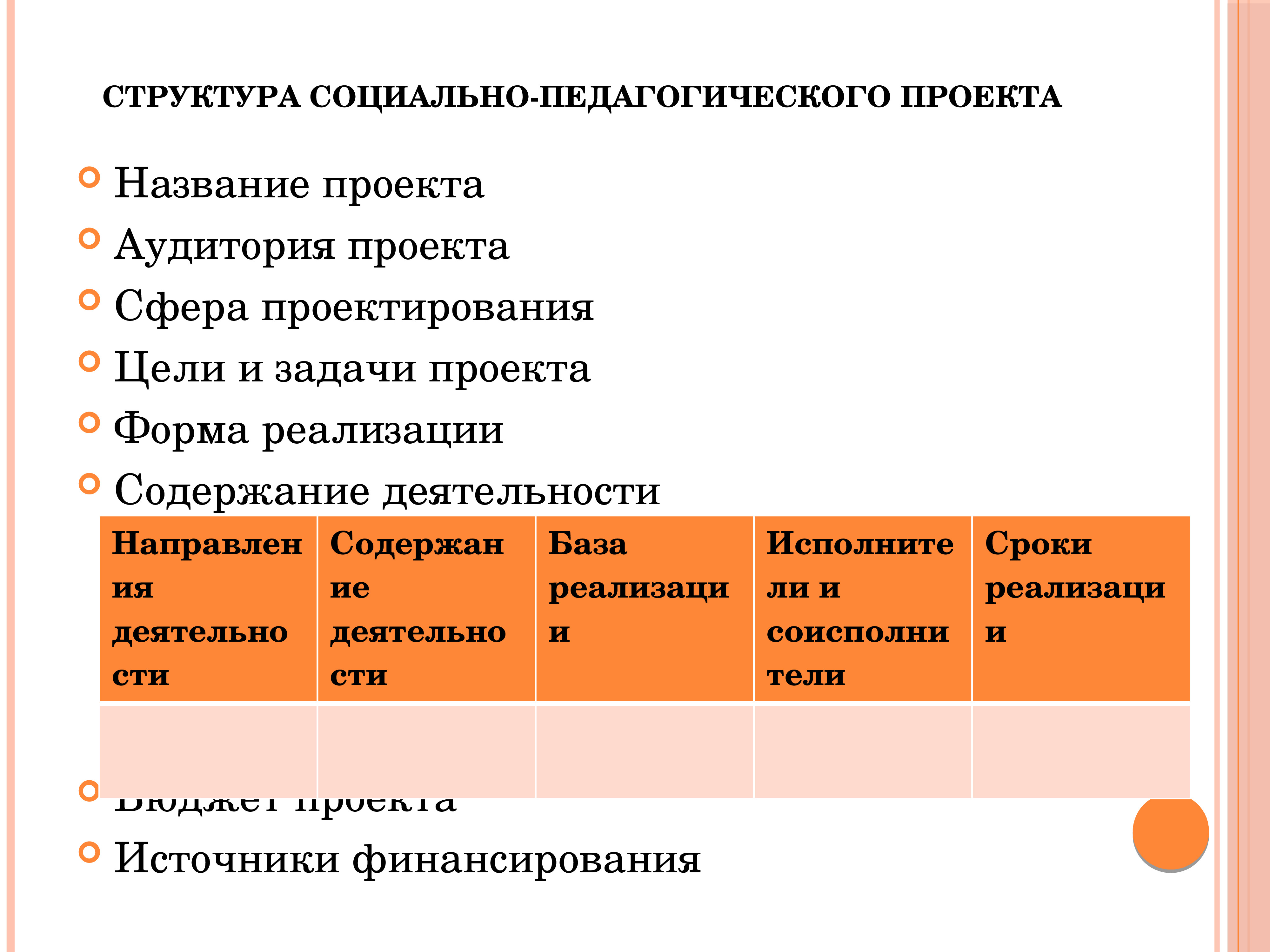 Педагогический проект задачи