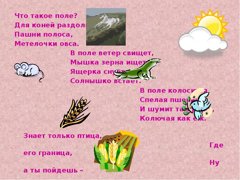 Что такое в поле да