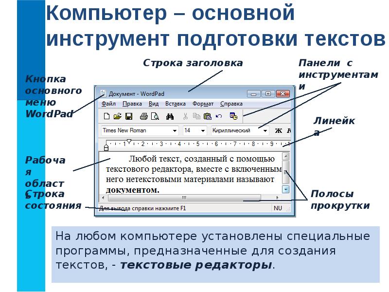 Текстовый редактор программа предназначенная для. Компьютер основной инструмент подготовки текстов. Формирование текстового редактора. Основные инструменты для подготовки текста. Программа для создания текста.