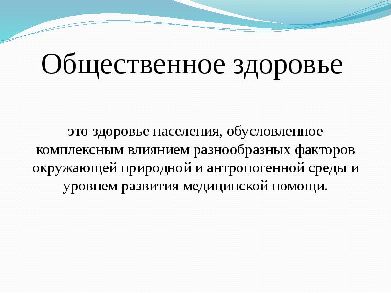 Общественное здоровье презентация