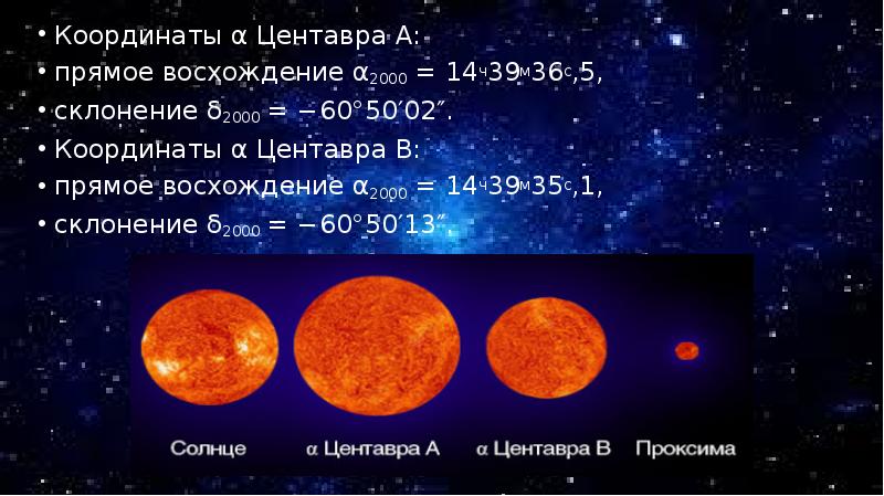 Альфа центавра презентация