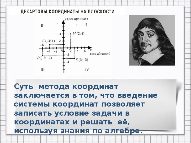 Декартовы координаты вектора