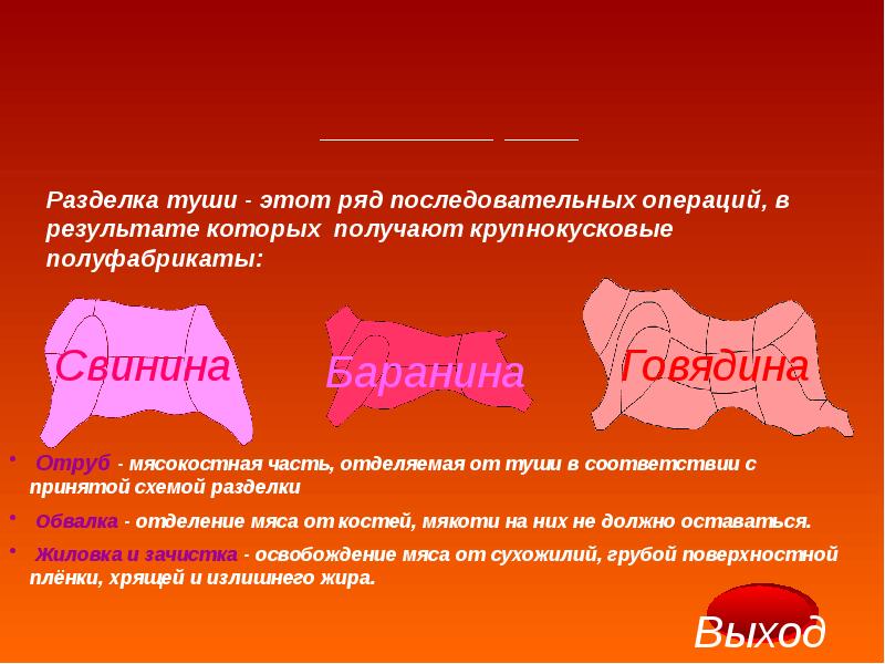 Разруб свиной туши корейка. Схема разруба туши говядины. Сортовой разруб свиной туши. Разделка туш это. Схема разруба свинины и говядины.