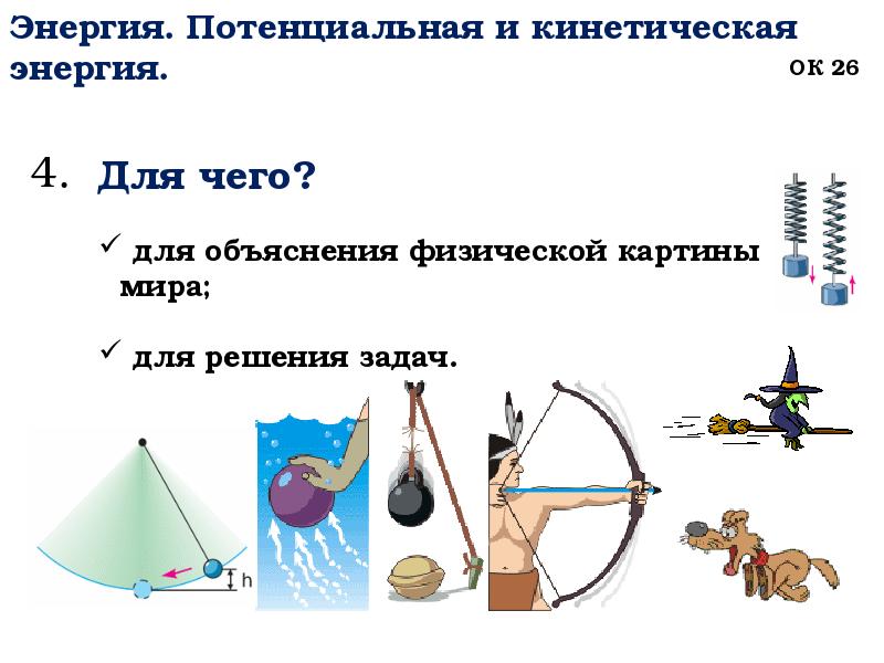 Энергия. Потенциальная и кинетическая энергия.