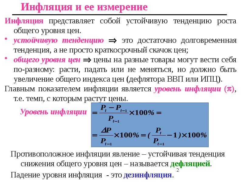 Презентация инфляция 11 класс