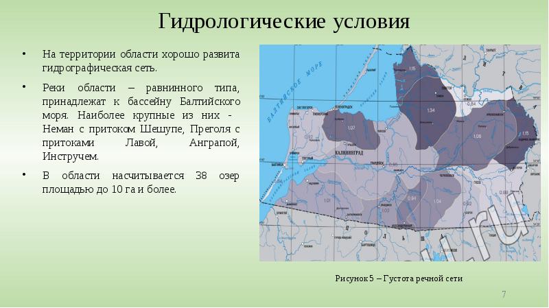 Карта преголи калининград