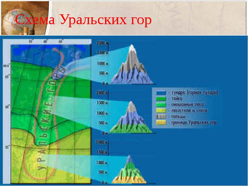 Высотная поясность урала рисунок