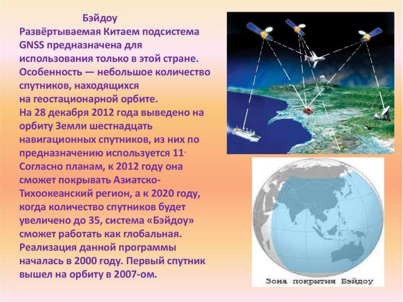 Спутниковые системы навигации презентация