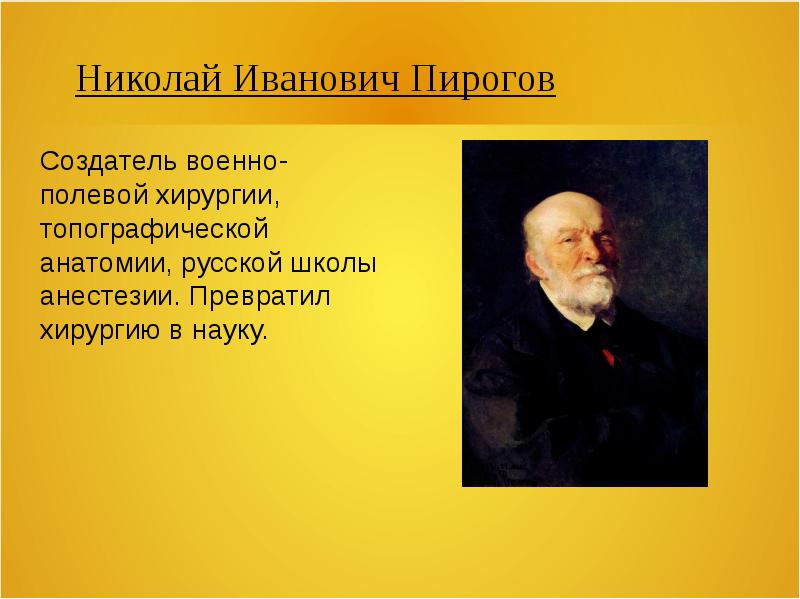 Пирогов основатель топографической анатомии