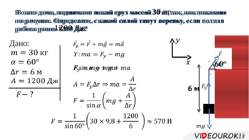 Работа силы воздуха