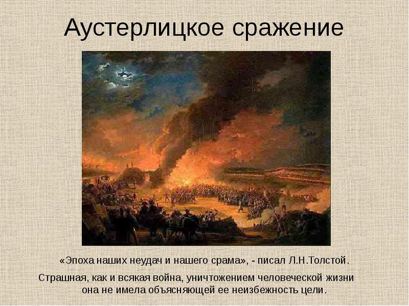 Война 1805 года в изображении толстого