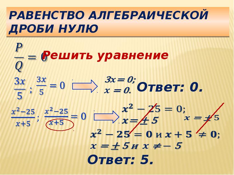 Алгебраические дроби презентация