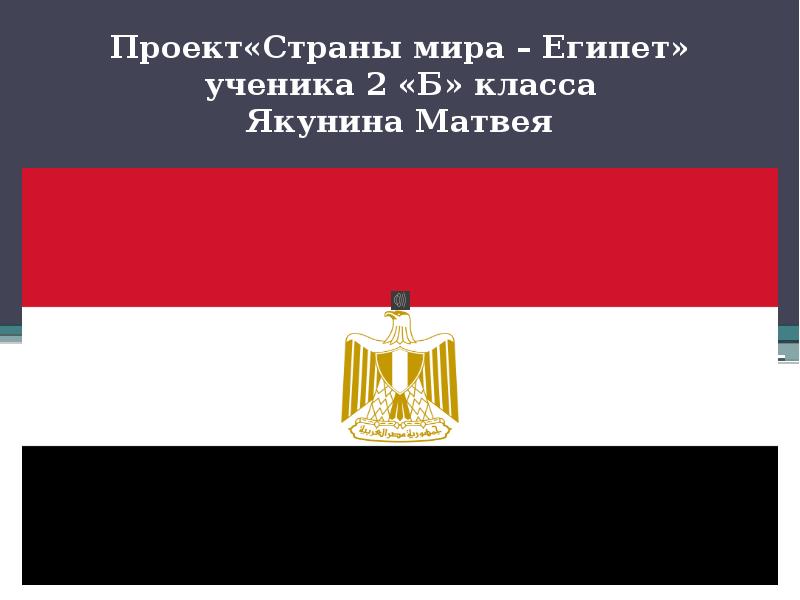 Проект страны мира египет