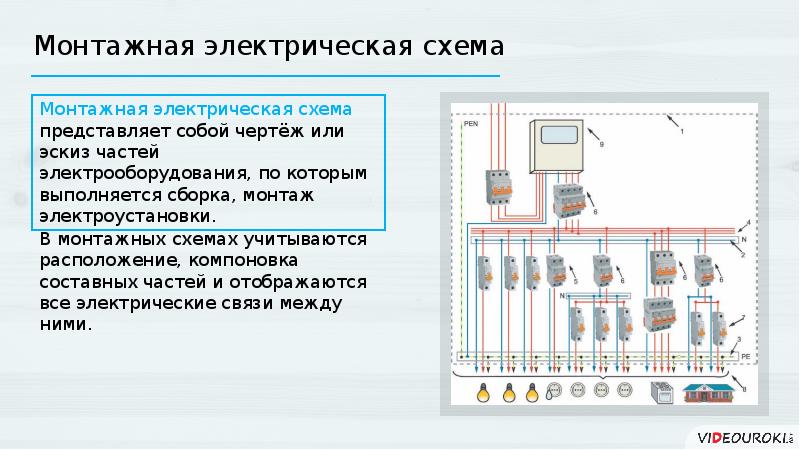 Принципиальная монтажная схема